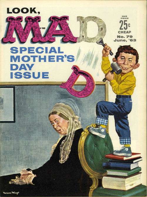 thebristolboard: Happy Mother’s Day! Here’s a classic cover by Norman Mingo from Ma