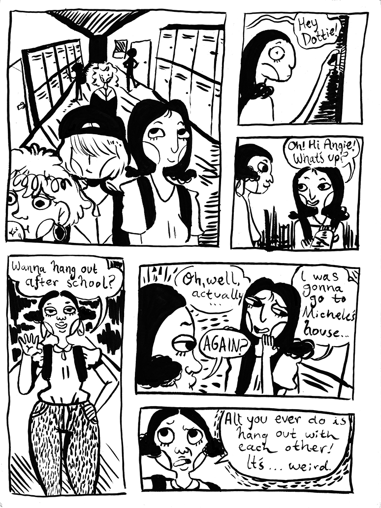 spinazzolacomics:  “Ring of Keys;” a comic about lesbian experiences. 