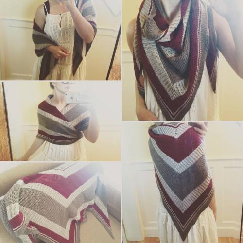 missyrey: Finally got some finished photos of the Bradway Shawl. I finished this project a couple mo