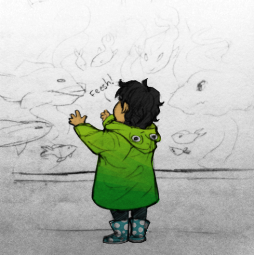 thecottonproject: Today on the train a six-year-old made me promise that I would “put some color in 