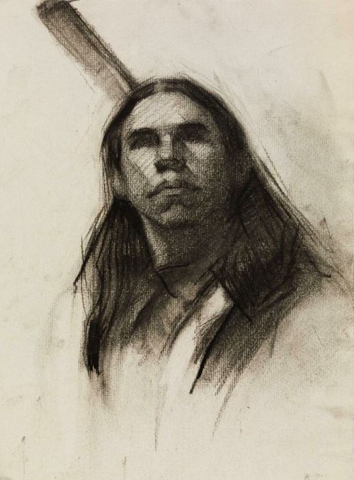 Edward Hopper, Study of a Native American Man, 1899–1906