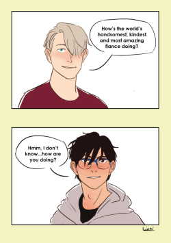 Linni-T: Inspired By This Because I Love The Idea Of Yuuri Getting Comfortable Enough