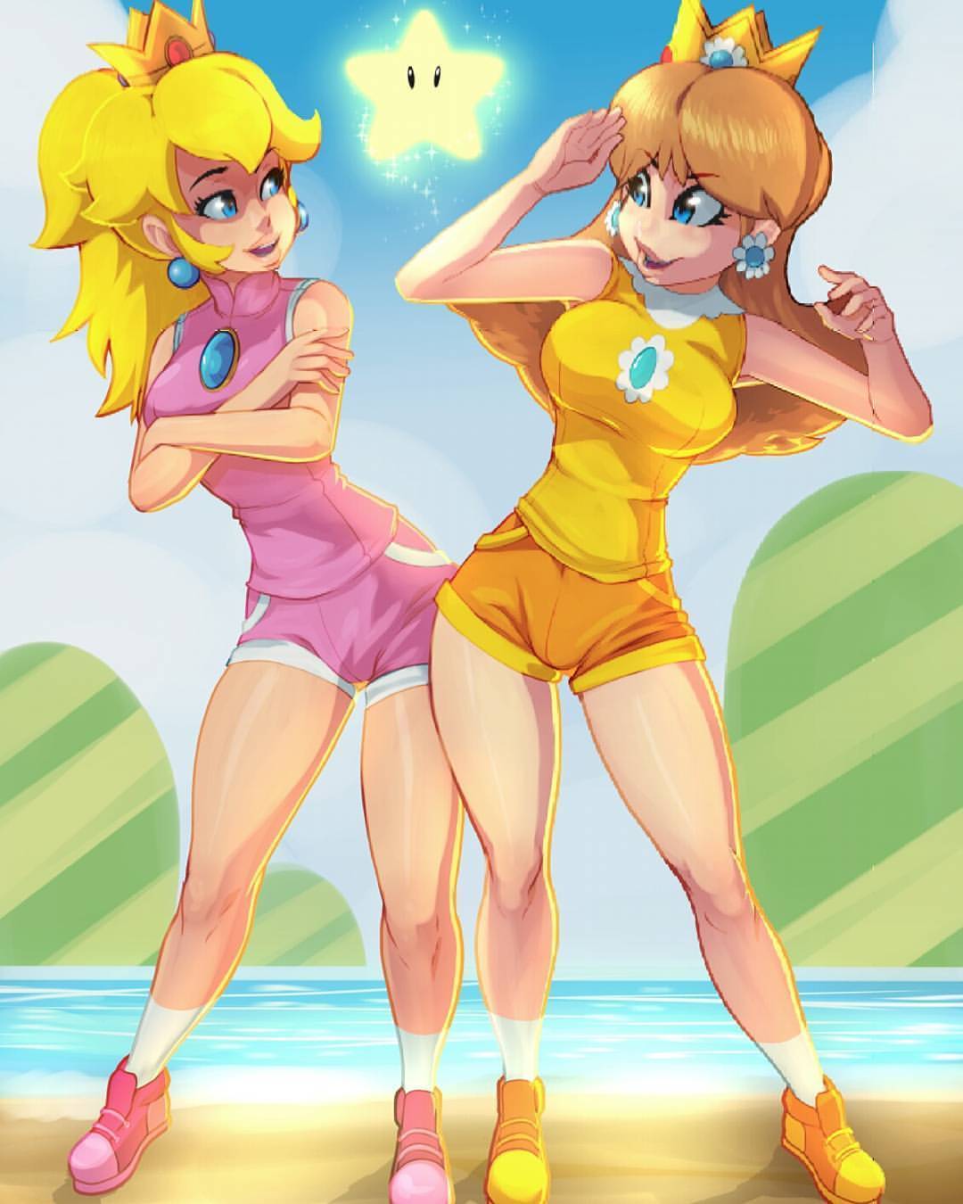 tovio-rogers:  #peach and #daisy   &lt;3 &lt;3 &lt;3