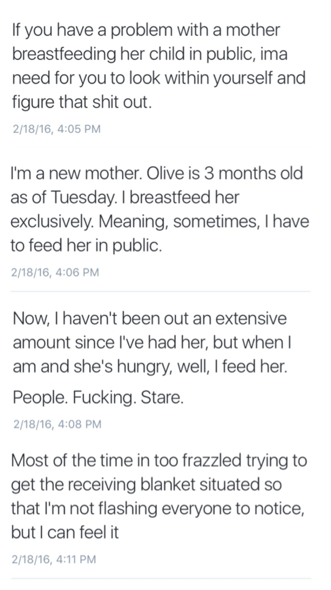 philogynoir: And a special fuck you to the morally inept who equate breastfeeding