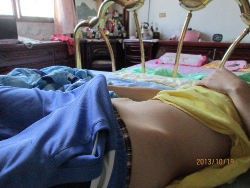 bromoatl:  Once I saw that boner while he slept I had to pull his underwear and shorts