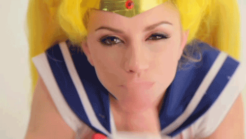 gifsfromporn:  ilikebigtitsandicannotlie:  Lexi Belle as Sailor Moon