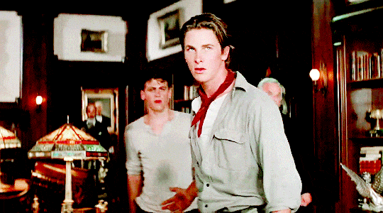 CHRISTIAN BALE & DAVID MOSCOW As Jack Kelly And David Jacobs