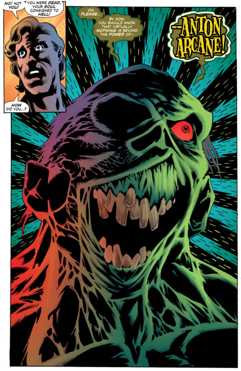 marvel-dc-art:  Swamp Thing v6 #6 - “Dark Destiny!” (2016) pencil & ink by Kelley Jones color by Michelle Madsen 