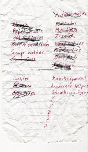 djotzi:from the found grocery lists collection