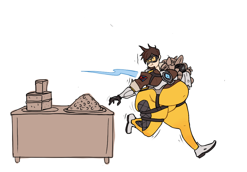 oda-lee:  Filler Art 100: Tracer from Overwatch  That’s all folks!! Requested by