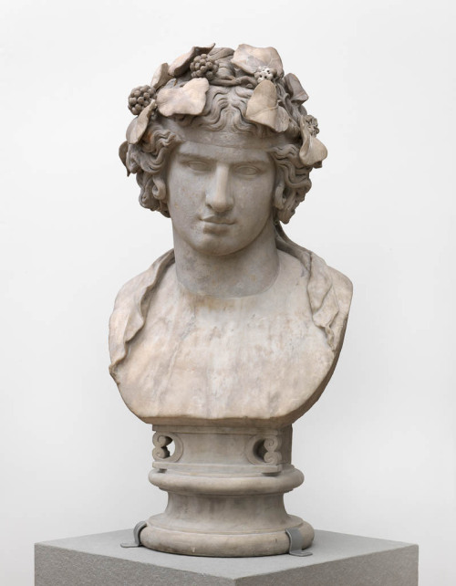 theancientwayoflife:~Head of Antinous.Date: ca. A.D. 101 — 200Period: Middle RomanPlace of ori