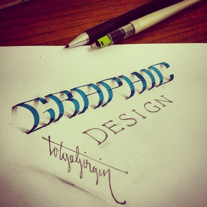 fer1972:3D Calligraphy by Tolga Girgin  (found via Lustik)  Holy fuck this is dope
