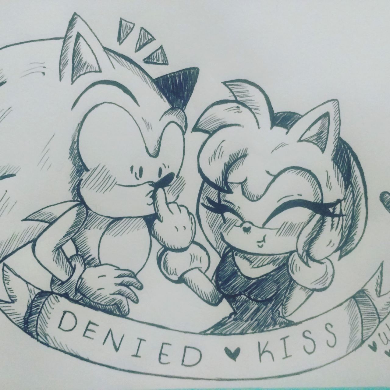 WattsonRose — Little Kiss Redraw sonamy comic :3