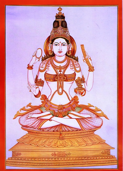arjuna-vallabha:Goddess Sarasvati as Sharada