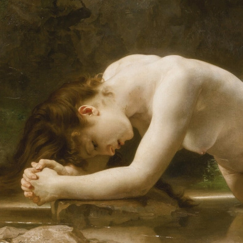 mysteriousartcentury:William-Adolphe Bouguereau (1825-1905), Biblis, oil on canvas, 50 x 80.5 cm. In