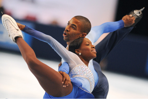 inthylove: Yannick Bonheur and Vanessa James - the first black pair skaters to be in the Olympics. f