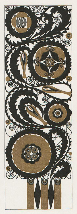 Emanuel Josef Margold, Panneau design, 1911. Via University of Heidelberg