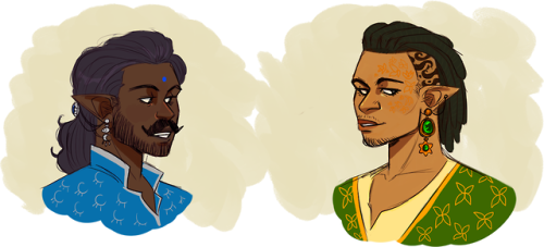 moodybites:Royal character designs, in order to figure out fashion between my two elf groups