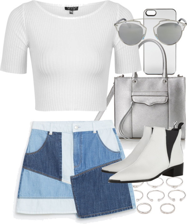 Untitled #11213 by minimalmanhattan featuring a crossbody purse
Topshop tee shirt, 13 AUD / Denim skirt, 53 AUD / Acne Studios white boots, 510 AUD / Rebecca Minkoff crossbody purse, 200 AUD / Forever 21 knuckle ring, 7.87 AUD / Zero Gravity tech...