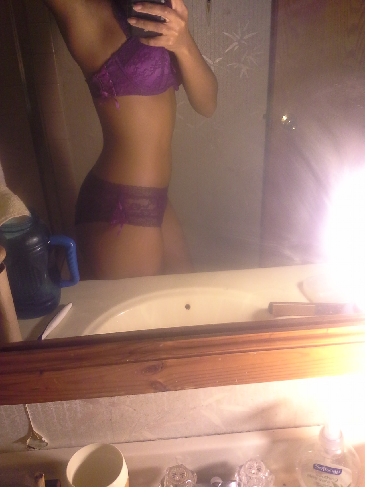 purple lingerie looks so fuckin sexy. god&hellip;