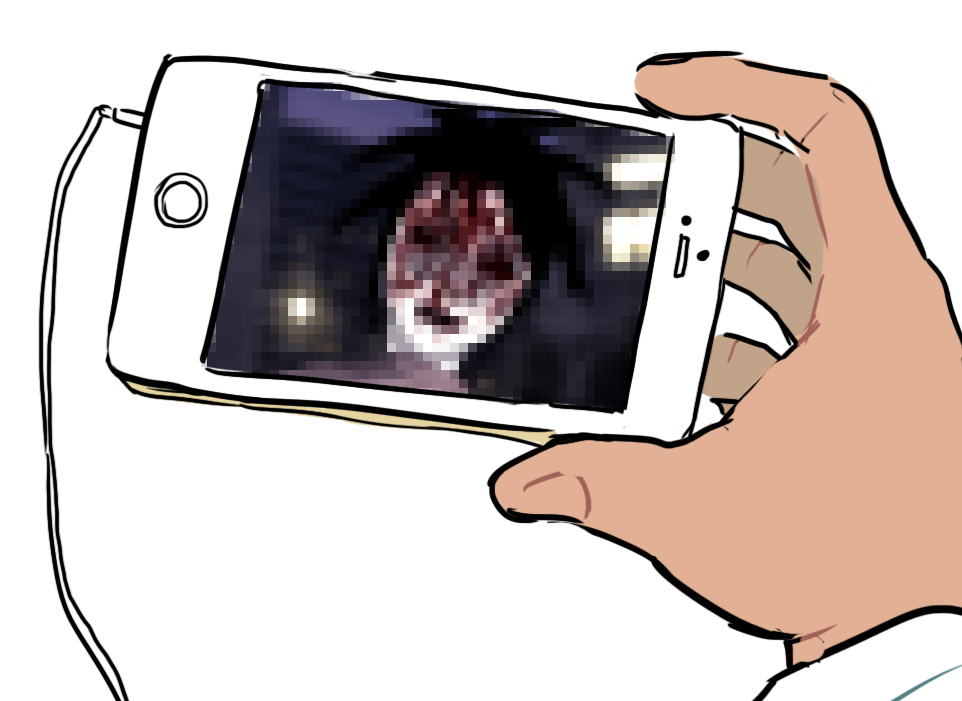 shounenkings:  my headcanon is that oikawa really loves horror stuff (+old school