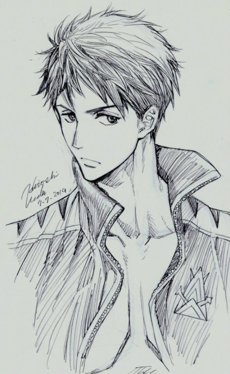 madaoblogmadaoblr:  Free! character sketches by the amazing Hiroshi Ueda the artist for the Tiger and Bunny manga. 