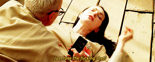 lorelaiscoffee:You just gotta lie there and play dead.4x01: Work That Body For Me