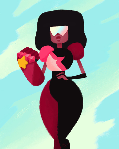 theconsy:  Just a little painting of Garnet from Steven Universe