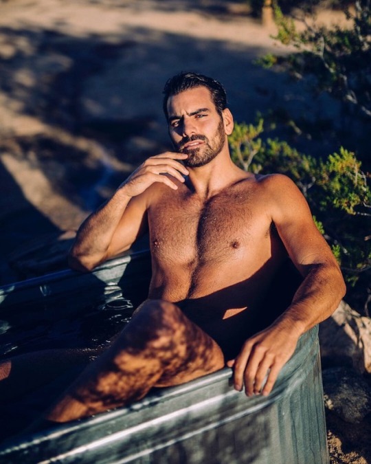 nyledimarco:  If you don’t have pictures of yourself partly submerged in an outdoor tub, did it happen? The answer is no. It did not happen.Follow me:Nyle DiMarco (@nyledimarco) • Instagram photos and videos