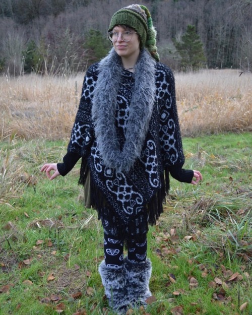 Winter Elf Entire outfit is thrifted or handmade by me✨ socks: @killstarco  ✨ #stregafashion #morifa