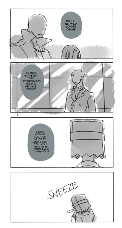 theinsanefruitloop-chan:  Have this random comic that my sleep deprive brain come up with ᕕ( ᐛ )ᕗ  