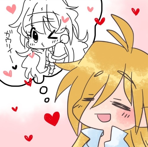 KAWAIIIIII!!!!!!! &lt;3 ___ &lt;3 By 梅カルボ ‏@umekaruboクリックしたら変わるやつ、やってみた