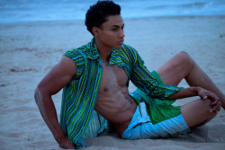 josephbleu:  Neon at Dusk Starring Duane J. Moreno With Special Guest stylist Horacio Hamlet. 