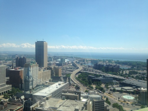 View from the top of Buffalo City Hall, Buffalo, New York