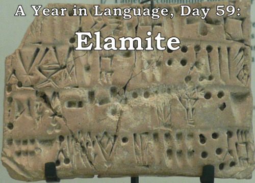 ayearinlanguage: A Year in Language, Day 59: Elamite Elamite is an ancient language spoken between 2