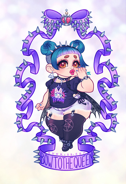 gunkiss:  My Pastel Child Babe! I’ve been doodling her on and off and I came with