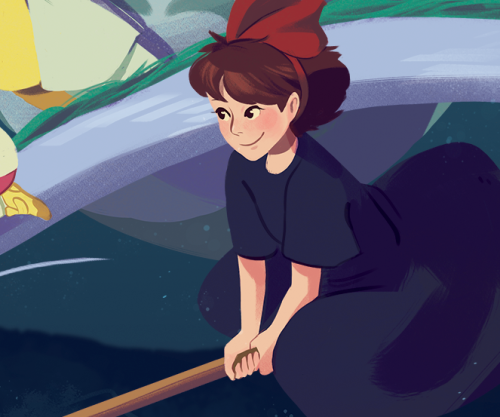 eyorae:Studio Ghibli print + detailsOne more print to go and I’ll be finished! ;V;