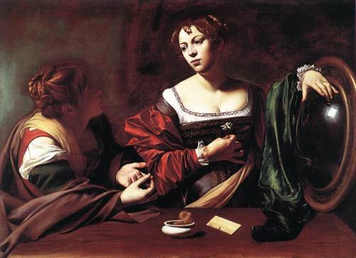 Martha and Mary Magdalene, 1598, CaravaggioMedium: oil,canvashttps://www.wikiart.org/en/caravaggio/m