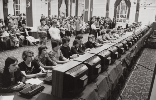 Atari Space Invaders Tournament 1980. The world’s first electronic sports event, it attracted more t