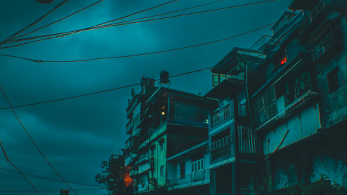 terranaut: More of the town that inspired Spirited Away. Rain and Lights - Jiufen, Taiwan - February