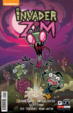 dinolich:  onipress:  You can now pre-order Invader Zim #1! Tell your local comic shop you want code MAY151468 to place your order.  Some of you were asking about pre-orders so here you go! My first professional publication I’m so excited.