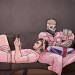 azucareraart:guys&rsquo; night (from this prompt):