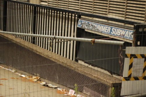 red-hot-moon:“Such a sign only you would know”What remains of the Joe Strummer subway at Edgware Roa