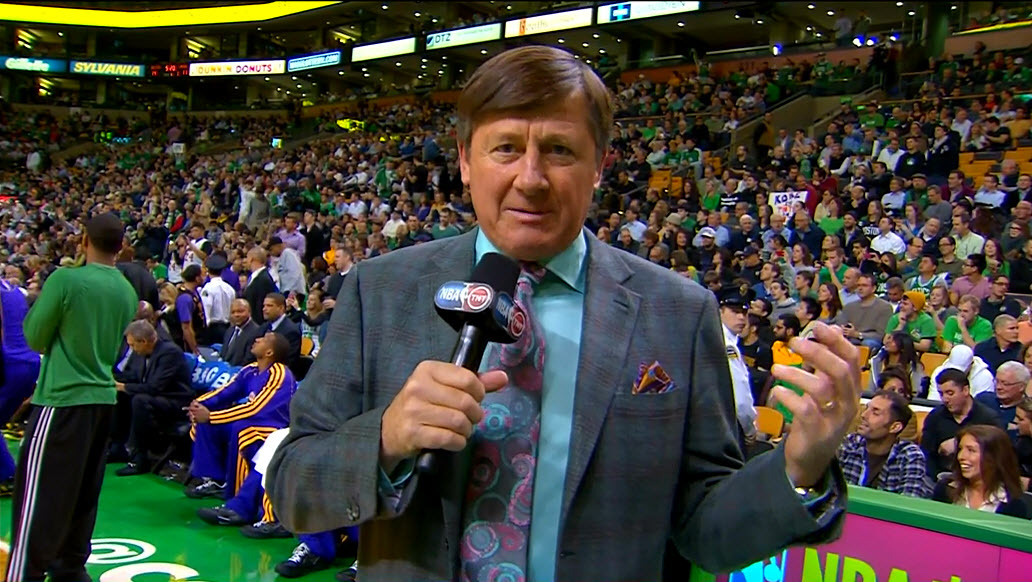 2/7/2013 - Lakers @ Celtics
Craig Sager 1st quarter sideline report