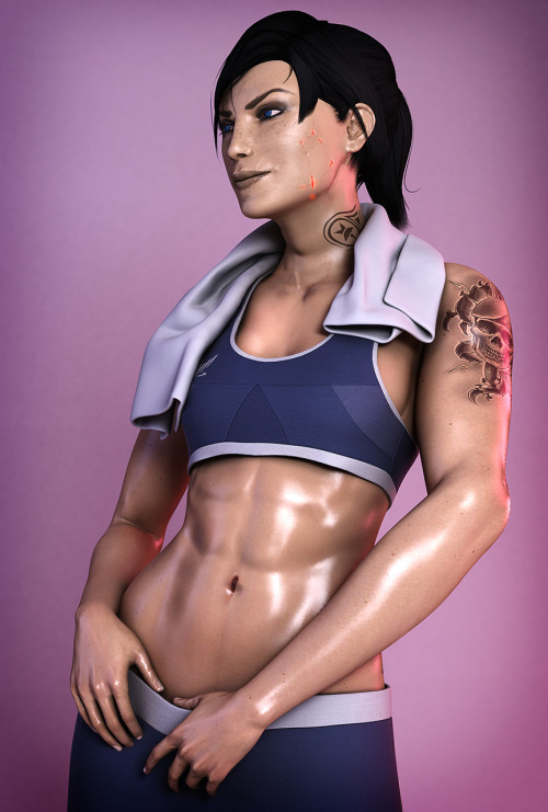 asarimaniac:   Based on the amazing work of @cupakorra, it was so sexy we decided to try 3D render it! Thank you very much @cupakorra for the inspiration! 
