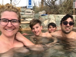 soakingspirit:  mom_boobsGetting naked in some hot springs!! #hallsissonstravel#faywoodhotsprings#hotsprings#hallsissonsrule