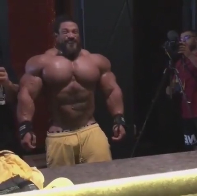 Roelly Winklaar - He looks like he may literally explode as he continues working towards the 2019 Olympia. 
