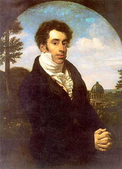 orest-kiprensky: Portrait of the Prince Aleksandr Mikhailovich Golitsyn, 1819, Orest KiprenskyMedium