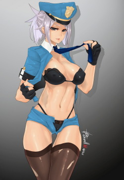 league-of-legends-sexy-girls:  Officer Riven