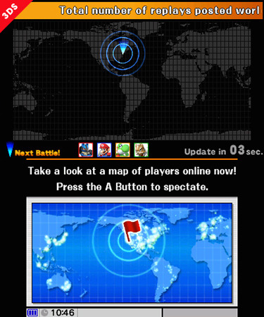 Smash Bros. Daily Screen: World Status
From Spectator Mode. You’ll be able to see stats from Smashers worldwide using this mode. [❤]